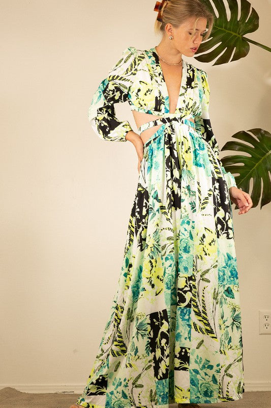 Printed Maxi Dress