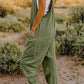 Double Take Full Size V-Neck Sleeveless Jumpsuit with Pockets