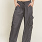 Satin Cargo Pants