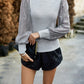 Women Long Sleeve Mock Neck TOP