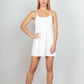 VERY J Sleeveless Active Tennis Dress with Unitard Liner