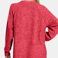 Zenana Full Size Brushed Melange Hacci High-Low Sweater