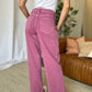 RFM Full Size High Rise Garment Dye Wide Leg  Jeans