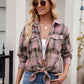 Mandy Plaid Button Up Long Sleeve Shirt