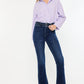 Kancan High Rise Double Waistband Flare Jeans