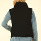 VERY J Zip Up Padded Corduroy Puffer Vest