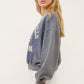 And The Why BEVERLY HILLS 92 CALIFORNIA Contrast Crop Sweatshirt