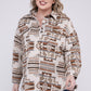 Plus Size Aztec Western Shacket