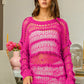 BiBi Long Sleeve Knit Cover Up