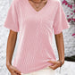 V-Neck Dropped Shoulder T-Shirt