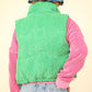 VERY J Zip Up Padded Corduroy Puffer Vest