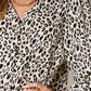 Double Take Full Size Leopard Long Sleeve Blouse