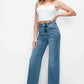 bytos Full Size High Rise Wide Leg Jeans with Pockets