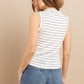 Ces Femme Striped Round Neck Tank