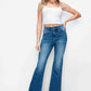 bytos Full Size High Rise Bootcut Jeans with Pockets