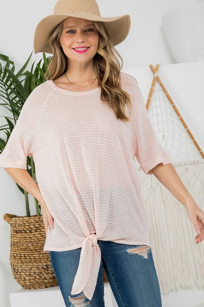 Knit Jersey Boxy Top