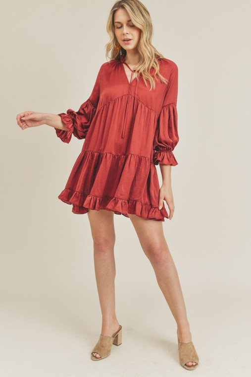 Tiered Mini Dress