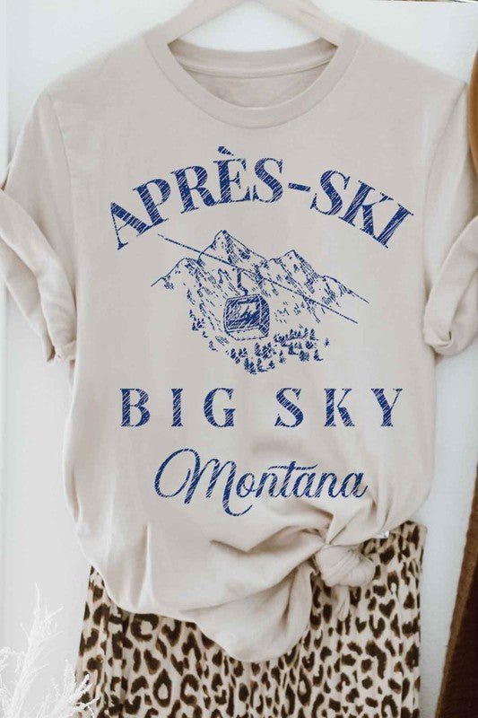 Apres Ski Big Sky Montana Graphic Tee - Emmie Gray Boutique