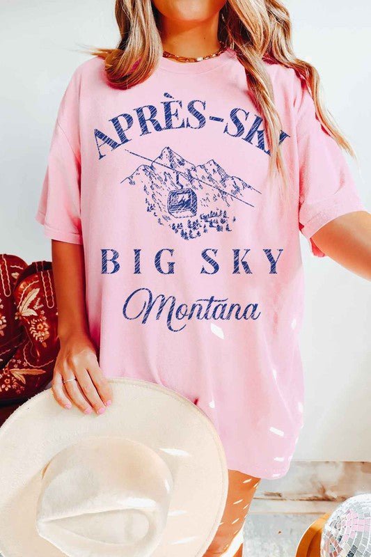 Apres Ski Big Sky Montana Graphic Tee - Emmie Gray Boutique