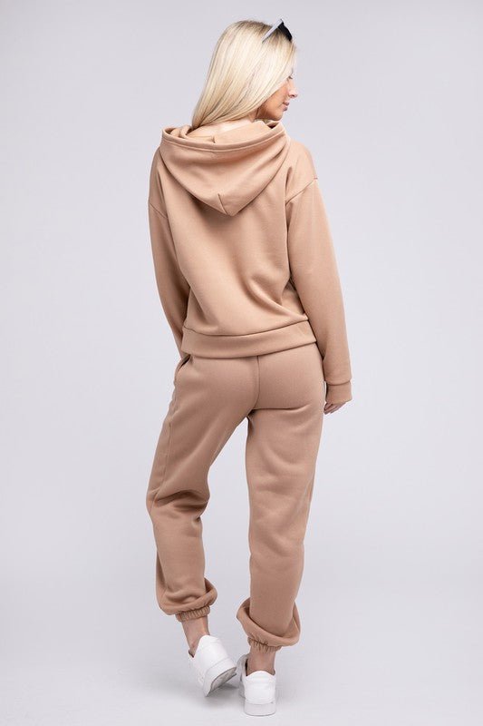 Drop Shoulder Hoodie & Pants - Emmie Gray Boutique