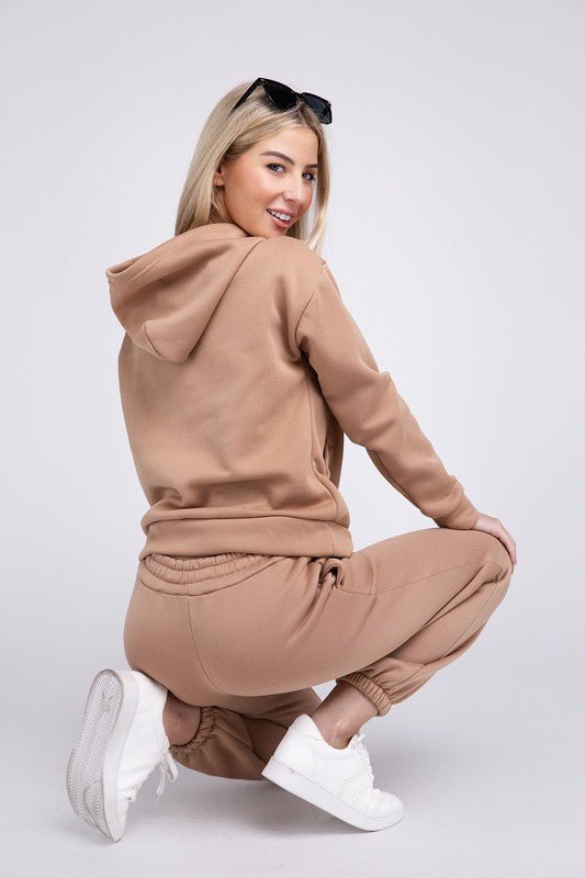 Drop Shoulder Hoodie & Pants - Emmie Gray Boutique