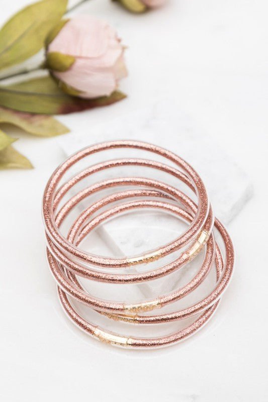 Glitter Jelly Bangle Bracelets - Emmie Gray Boutique